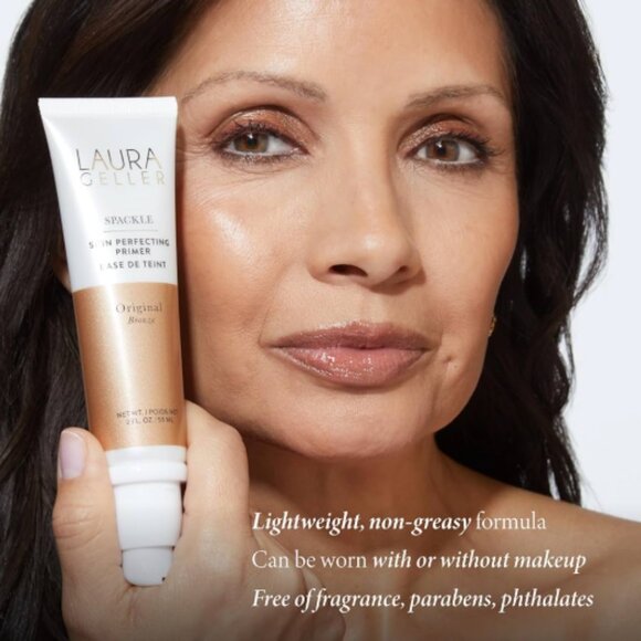 🔥3/$30 NEW Laura Geller Spackle Skin Perfecting Primer Original Bronze $36.00 - Picture 8 of 10